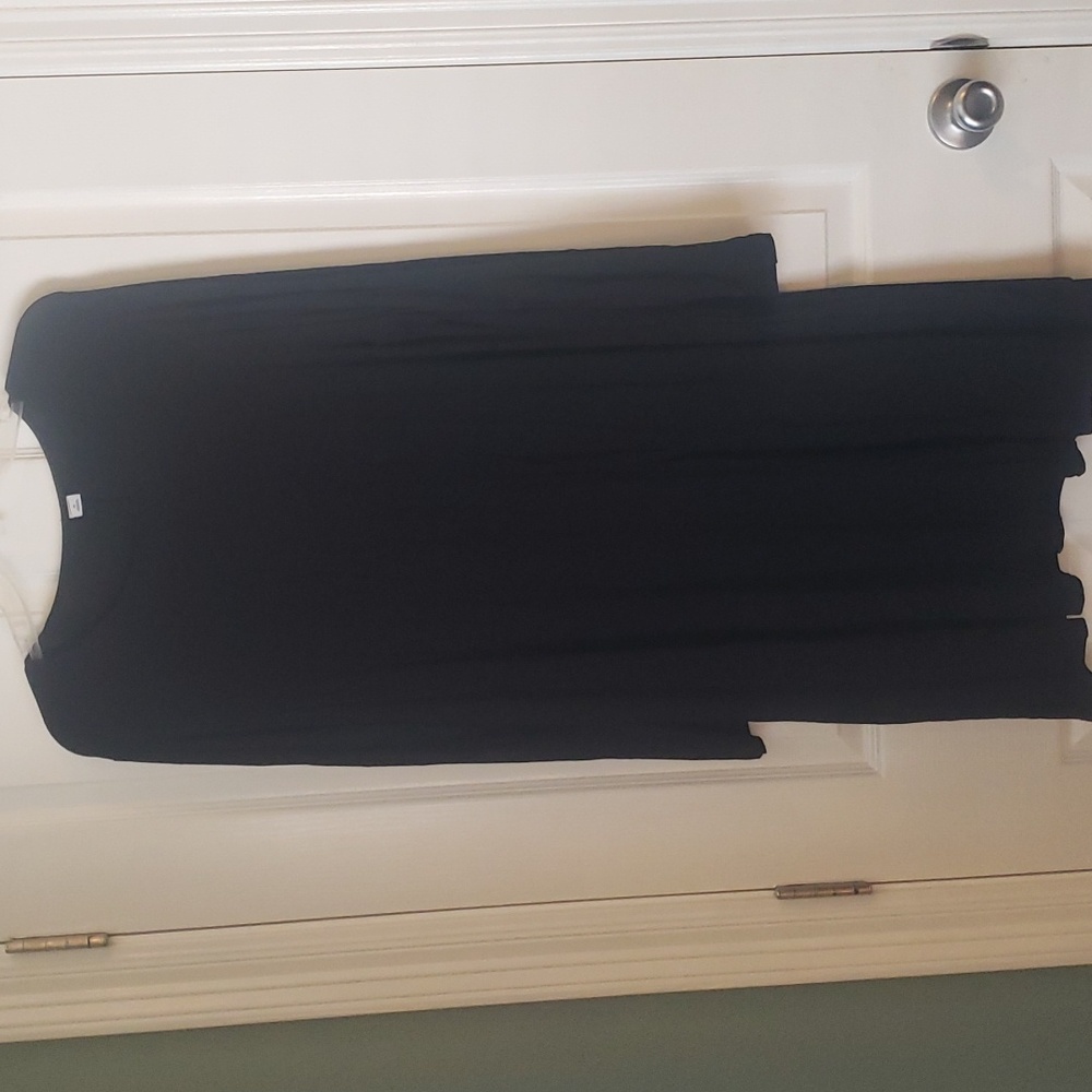 Long sleeve black dress